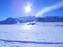 volcan y el sol