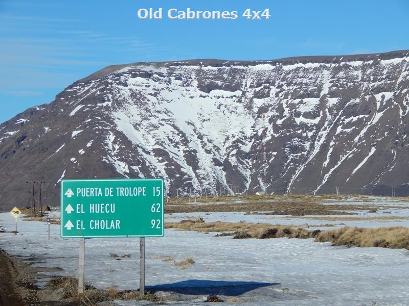 cartel de  ruta trolope