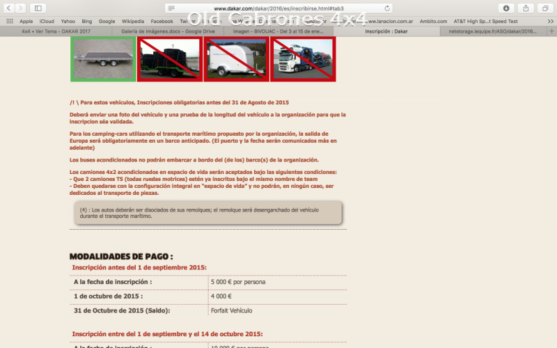 Precios Dkar 2016 -7